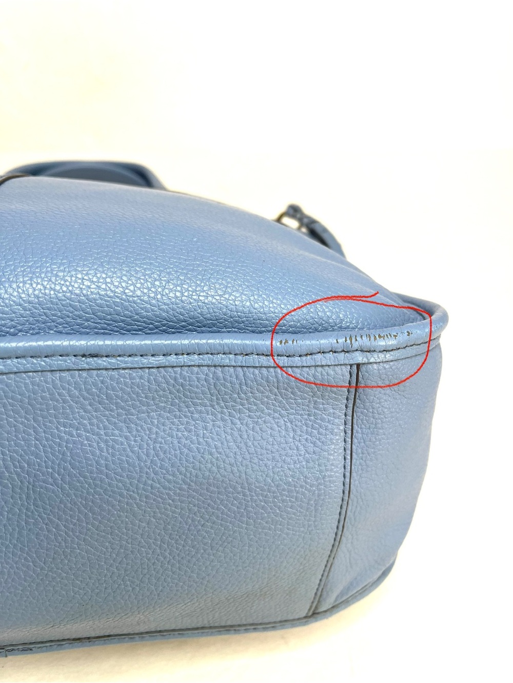 Oryany Sarah Sky Blue Pebbled Leather Satchel - Picture 6 of 11